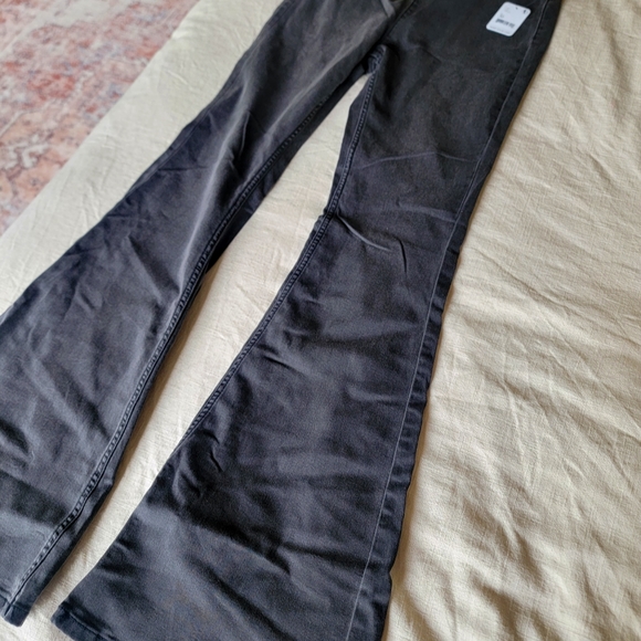 Free People Penny Pull On Flare Jeans Black - Picture 4 of 5